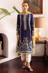 VEJAH | ZL24-11 A | 3PC Unstitched Lawn By Zaha