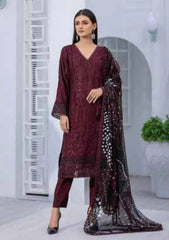 WP 303 Unstitched Pure Viscose Embroidered - 3PC - Kashish By Wania