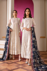 3-PC Unstitched Embroidered Chiffon By Baroque | CH07-02