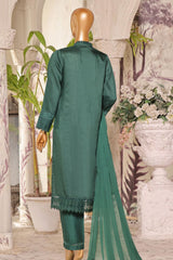 04-VCK-Green | 3PC Stitched Luxury Viscose Lawn Rania By Sada Bahar