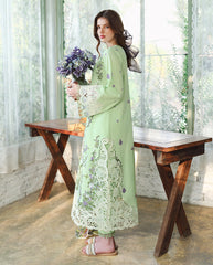 3-PC Unstitched Embroidered Lawn The Secret Garden By Mushq | Verdant Bloom
