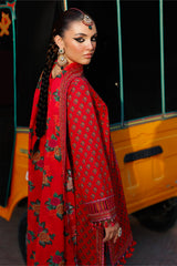 3-PC Unstitched Embroidered Lawn By Charizma | CH6-03