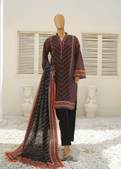 Bin Saeed  WKF-048-3 Piece Khaddar Printed Collection