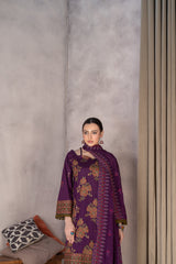 3-PC Unstitched Lawn Embroidered Laser Cutwork Madiha By Wania | WL-363