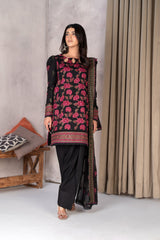 3-PC Unstitched Lawn Embroidered Laser Cutwork Madiha By Wania | WL-368