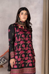 3-PC Unstitched Lawn Embroidered Laser Cutwork Madiha By Wania | WL-368