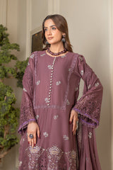 3-PC Unstitched Lawn Shirt Crinkle Embroidered Dupatta Nayab By Wania |  WL-376