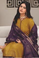 WP-49 | 3 Pc Unstitched Suit Viscose Silk Jacquard Collection Vol 1 Aabroo By Wania