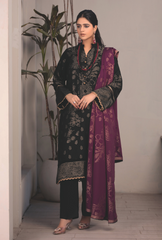 WP-43 | 3 Pc Unstitched Suit Viscose Silk Jacquard Collection Vol 1 Aabroo By Wania