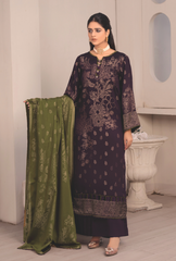 WP-44 | 3 Pc Unstitched Suit Viscose Silk Jacquard Collection Vol 1 Aabroo By Wania