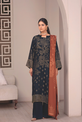 WP-47 | 3 Pc Unstitched Suit Viscose Silk Jacquard Collection Vol 1 Aabroo By Wania