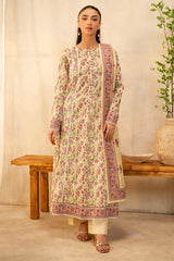 12 | 2Pc Unstitched Suit Lawn Collection By Zellbury