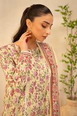 12 | 2Pc Unstitched Suit Lawn Collection By Zellbury