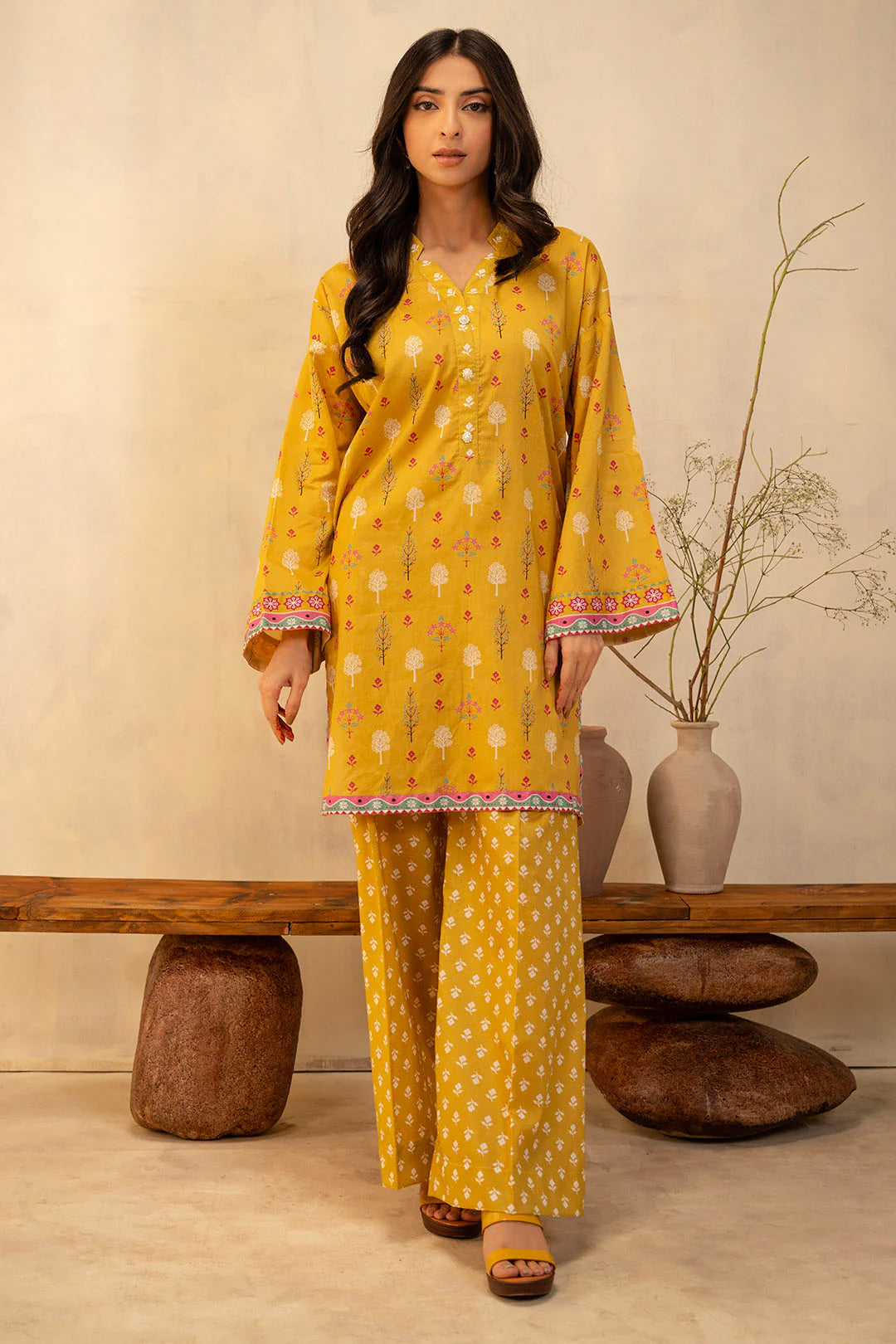 06 | 2Pc Unstitched Suit Lawn Collection By Zellbury