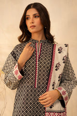 01 | 2Pc Unstitched Suit Lawn Collection By Zellbury