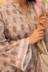 14 | 3Pc Unstitched Suit Lawn Collection By Zellbury