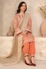 17 | 3Pc Unstitched Suit Lawn Collection By Zellbury