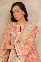 17 | 3Pc Unstitched Suit Lawn Collection By Zellbury