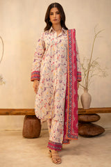 20 | 3Pc Unstitched Suit Lawn Collection By Zellbury