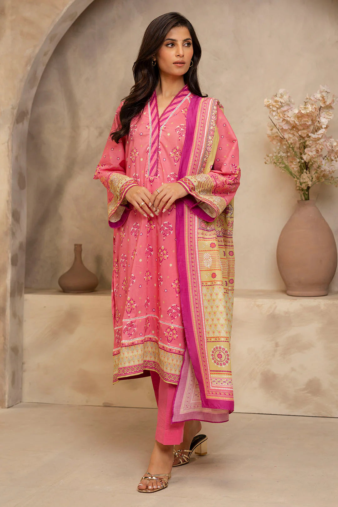 19 | 3Pc Unstitched Suit Lawn Collection By Zellbury