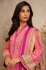 19 | 3Pc Unstitched Suit Lawn Collection By Zellbury