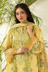3-PC Unstitched Digital Printed Lawn By Zellbury | 0413