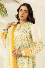 3-PC Unstitched Digital Printed Lawn By Zellbury | 0417