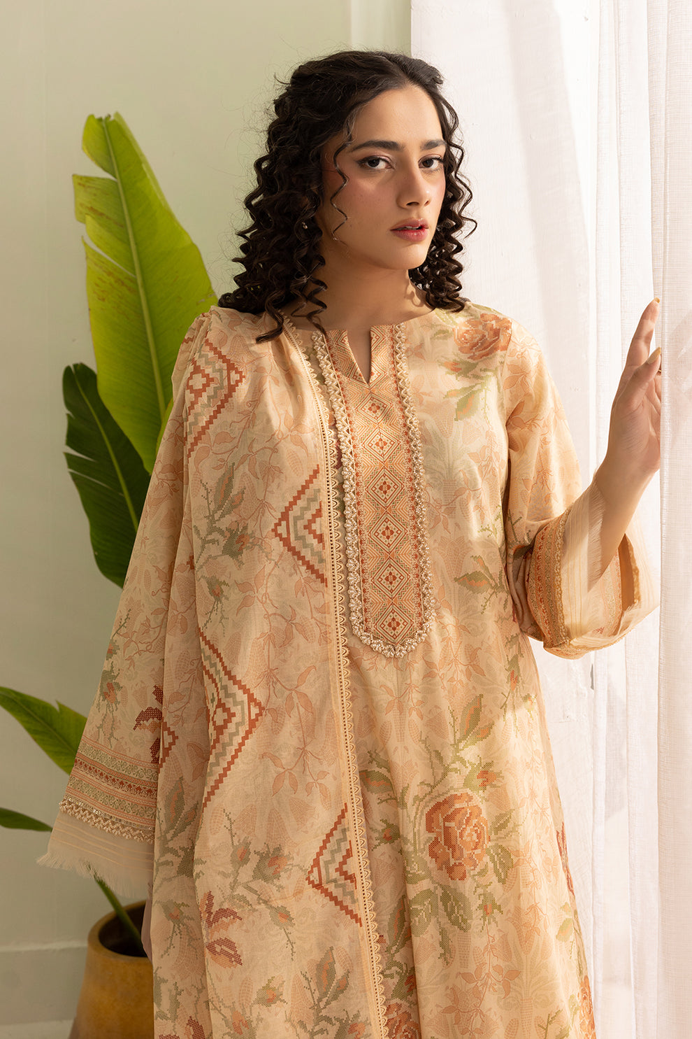 3-PC Unstitched Digital Printed Lawn By Zellbury | 0418