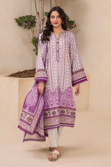 3-PC Unstitched Digital Printed Lawn By Zellbury | 0423