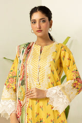 3-PC Unstitched Digital Printed Lawn By Zellbury | 0473