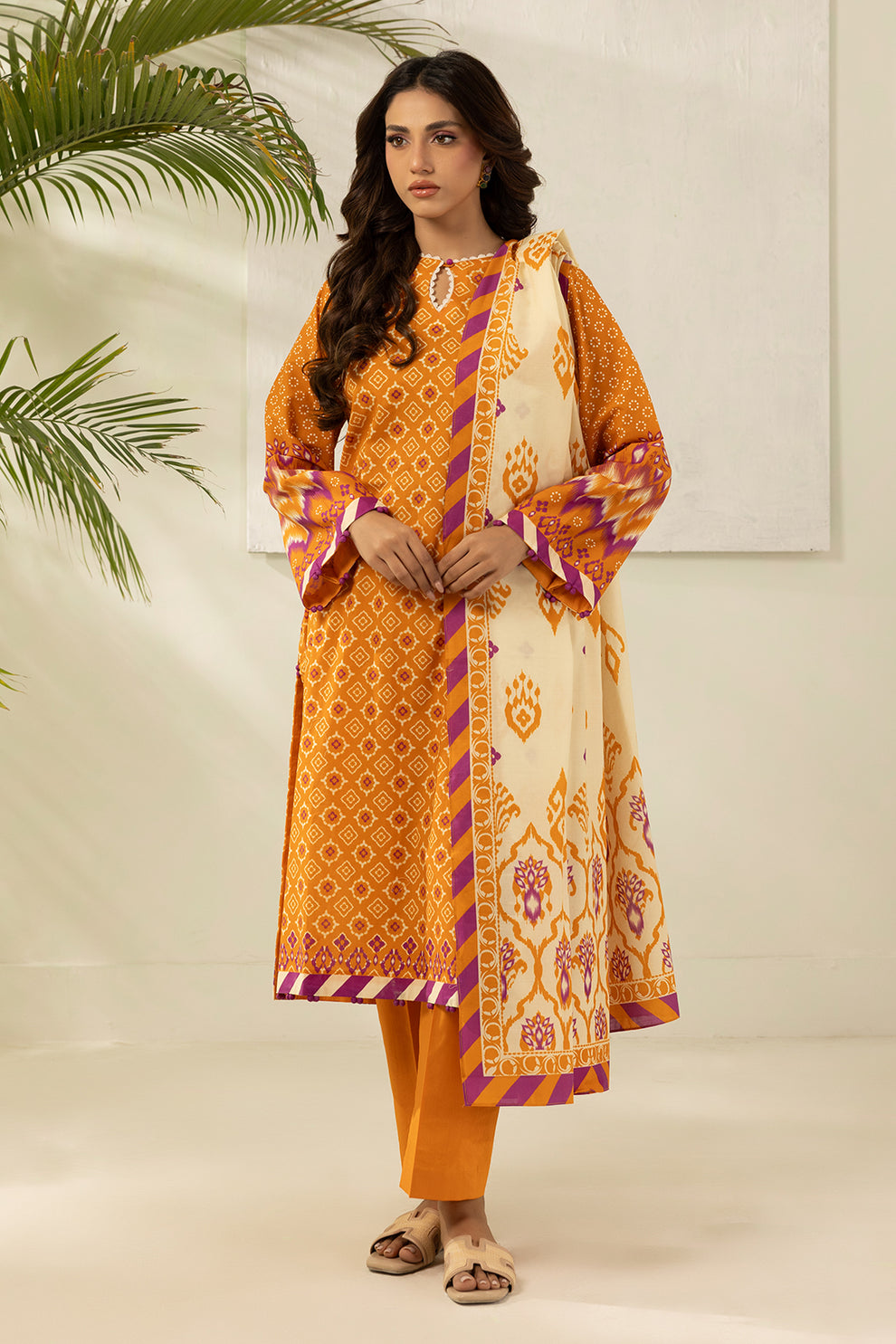 3-PC Unstitched Digital Printed Lawn By Zellbury | 0479