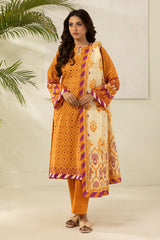 3-PC Unstitched Digital Printed Lawn By Zellbury | 0479