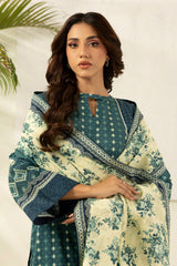 3-PC Unstitched Digital Printed Lawn By Zellbury | 0485