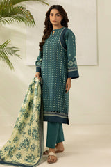 3-PC Unstitched Digital Printed Lawn By Zellbury | 0485