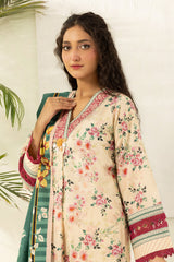 3-PC Unstitched Digital Printed Lawn By Zellbury | 0536