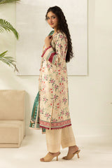 3-PC Unstitched Digital Printed Lawn By Zellbury | 0536