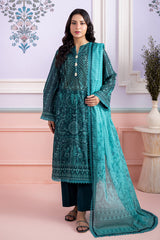 3-PC Unstitched Digital Printed Lawn By Zellbury | 0541