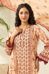 3-PC Unstitched Digital Printed Lawn By Zellbury | 0548