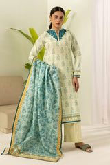 3-PC Unstitched Digital Printed Lawn By Zellbury | 0553