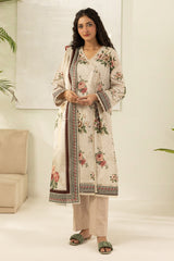 3-PC Unstitched Digital Printed Lawn By Zellbury | 0618