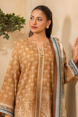 3-PC Unstitched Digital Printed Lawn By Zellbury | 0675