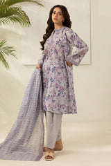 3-PC Unstitched Digital Printed Lawn By Zellbury | 0676