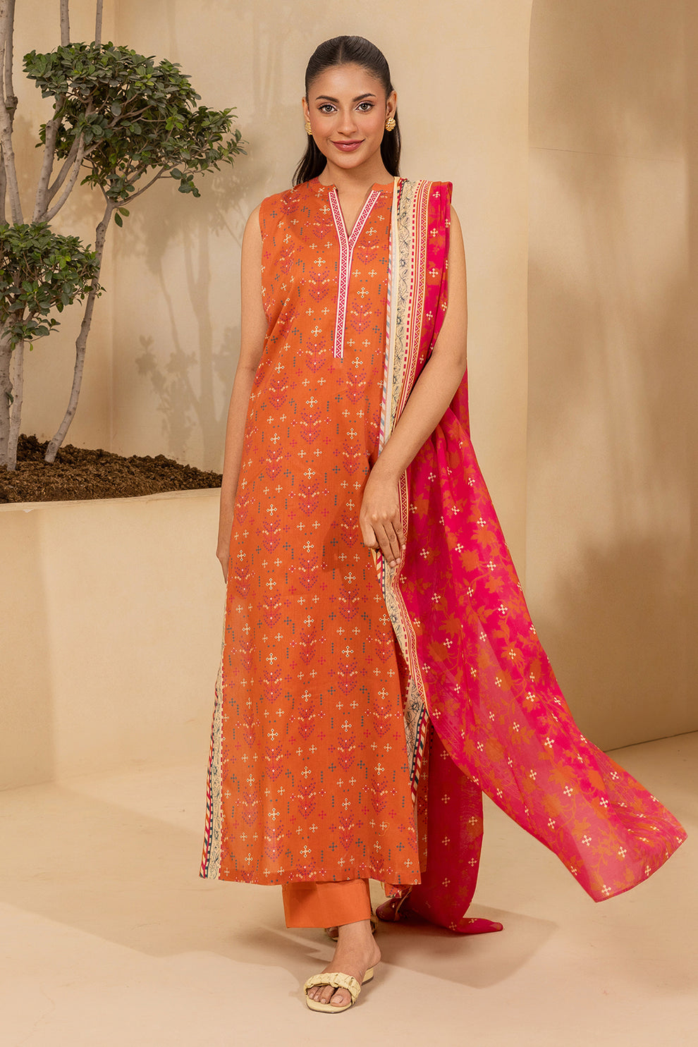 3-PC Unstitched Digital Printed Lawn By Zellbury | 0677