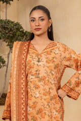 3-PC Unstitched Digital Printed Lawn By Zellbury | 0678