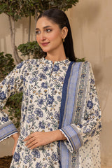 3-PC Unstitched Digital Printed Lawn By Zellbury | 0679