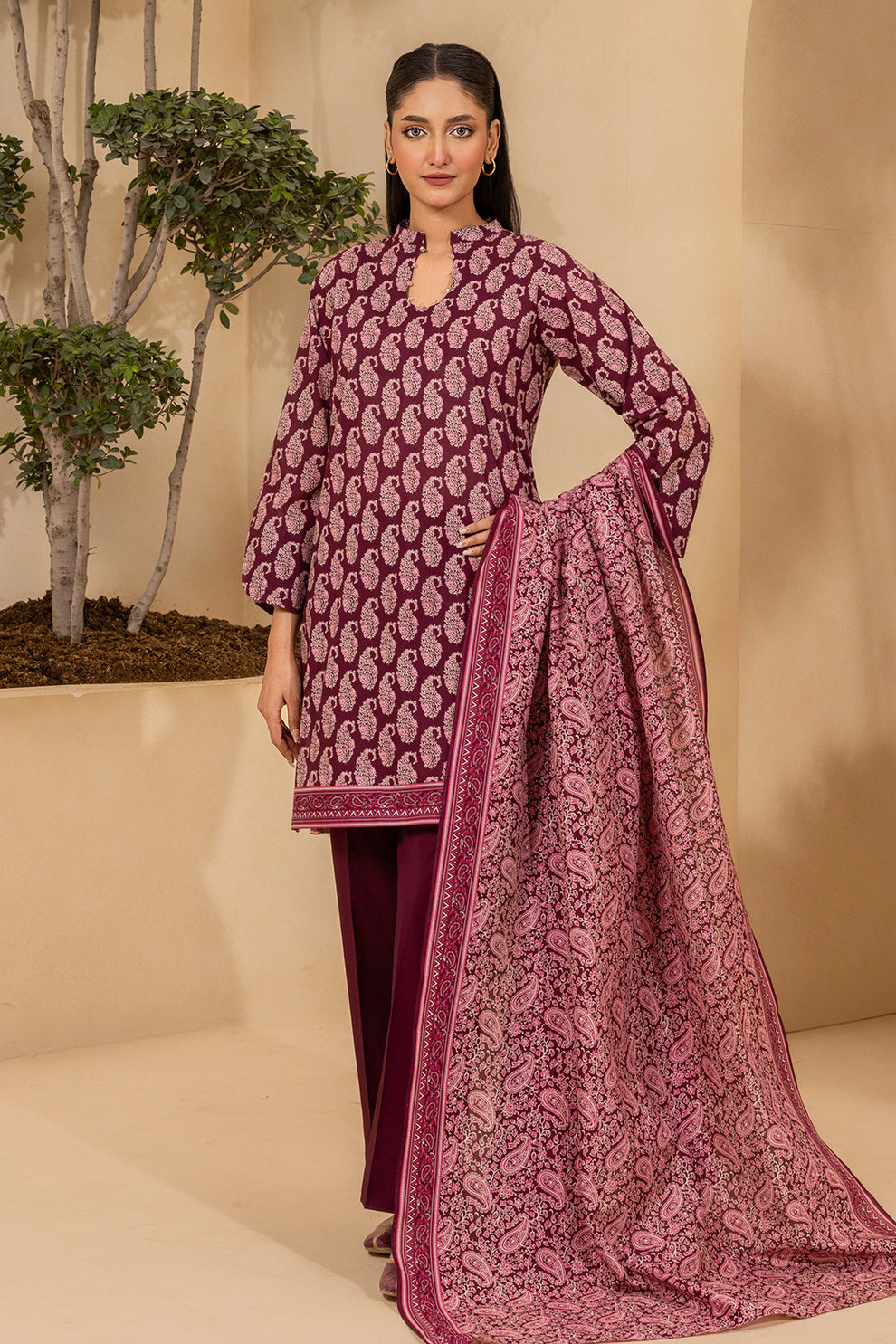 3-PC Unstitched Digital Printed Lawn By Zellbury | 0681