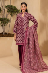3-PC Unstitched Digital Printed Lawn By Zellbury | 0681