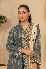 3-PC Unstitched Digital Printed Lawn By Zellbury | 0689
