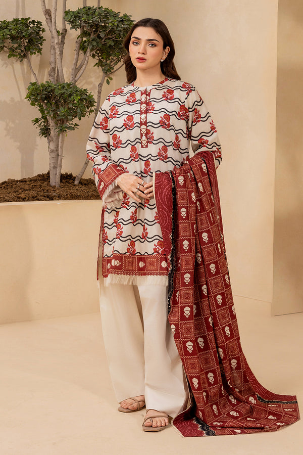 3-PC Unstitched Digital Printed Lawn By Zellbury | 0693