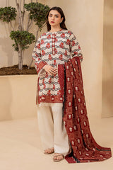 3-PC Unstitched Digital Printed Lawn By Zellbury | 0693